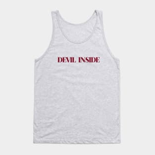 Devil Inside, burgundy Tank Top